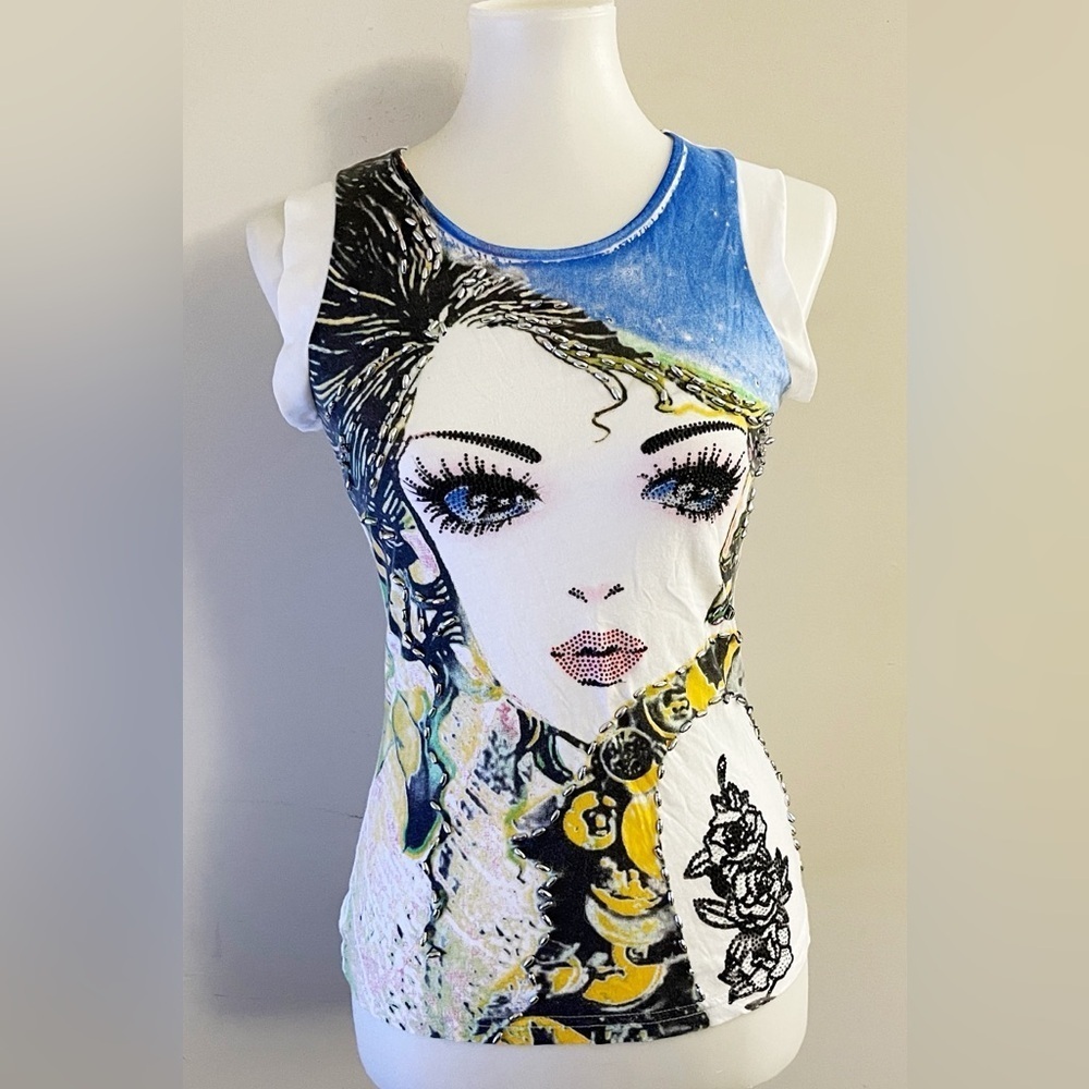 Y2K vintage jeweled graphic t-shirt casual chic fairy girly